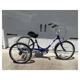 Sun Adult Tricycle with Rear Basket