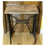 Singer Sewing Machine Table With Marble Top