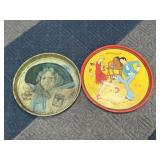 Vintage Satin Tobacco & Ritz Tin Trays