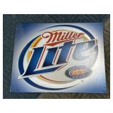 Miller Lite Tin Advertising Sign