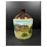 Painted Stoneware Jug