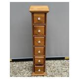 Wood 6-Drawer Storage Cabinet