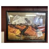 Canadian Club Whiskey Mirror Clock Advertisement