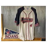 Cleveland Indians shirt and pennant