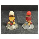 Vintage Glass Salt & Pepper Shakers