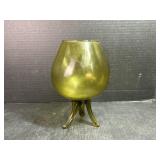 Green Art Glass Bowl
