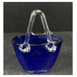 Cobalt Blue Blown Glass Decor
