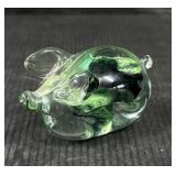Kerry Glass Pig Paperweight