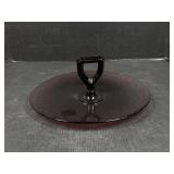 Purple Amethyst Glass Serving Tray