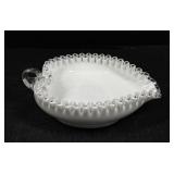 Fenton Milk Glass Heart Bowl Dish