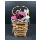 Longaberger Basket With Fabric
