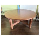 Mission Style Round Coffee Table