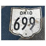 Vintage Ohio 699 Metal Highway Sign
