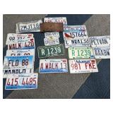 Illinois, Arkansas and Ohio License Plates