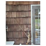 Antique Fishing Rods and fish Decor