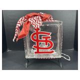St. Louis Cardinals Glass Block Light Decor