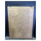 Antique Illinois map