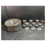 Vintage Art Plates and Glasses