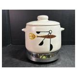 West Bend Stone Ware Bean Pot