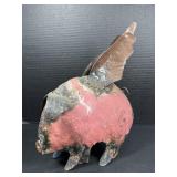 Vintage Flying Pig Metal Yard Art Sculpture