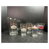 Vintage Budweiser Jump On A Bud Pitcher and