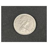 1966 Australian 20-Cent Coin
