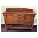 Bassett Mission Style Oak Sideboard Buffet