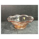 Pink Depression Glass Bowl