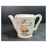 Porcelier Dutch Boy and Girl Stoneware Tea Pot
