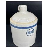 Blue Band Stoneware Jug
