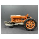 Hubley Orange Die Cast Tractor