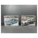 Dodge Viper and Ford Mustang Model Kits