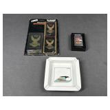 Harley Davidson Zippo Lighter, Ash Tray, and