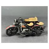 Harley Davidson Motorcycle with Cab Coin Bank Die