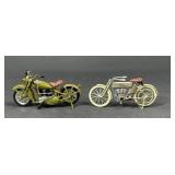 2 Die Cast Harley Davidson Motorcycles