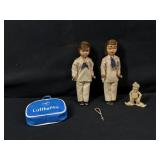 2 Small Vintage Dolls & More