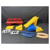 Wooden & Plastic Toy Train Rails