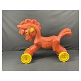Empire Small Vintage Blow Mold Ride-On Pony