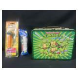 Ninja Turtles lunchbox and Pez Dispensers