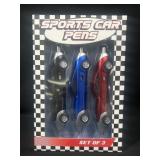 Set of sports car pens