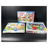 Sorry, Candy Land, and Chutes and Ladders Board