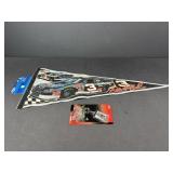 Dale Earnhardt NASCAR Pennant and Key Chain