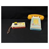 Vintage Fisher-Price Pop Up Pal Chime Phone &