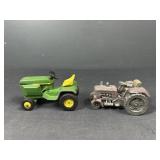 John Deere Lawn Mower Die Cast and Statue