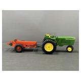 John Deere Tractor & New Idea Manure Spreader