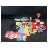 Ken, Barbie clothes and more