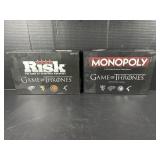 Game of Thrones Monopoly and RISK Board Games