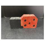 Hand Painted Lady Bug Stone Decor
