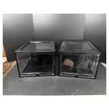 2 Plastic Storage Boxes