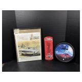 Corvette Vintage Thermometer (Broken) & More